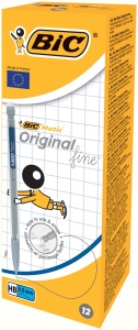 Creion mecanic BIC Matic 0,5 mm HB, 3 culori clip, 12 bucati