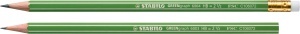 Creion STABILO GREENgraph, HB, din lemn FSC, cu radiera - Img 3