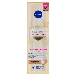 Crema CC NIVEA Luminous630 SPF 30 3-in-1 Medie 40 ml, Anti-Flecken