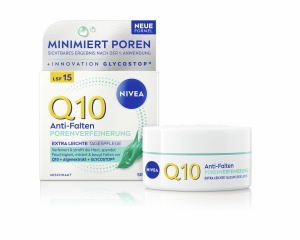 Crema de fata NIVEA Q10 Anti-Falten, 50 ml, cu LSF 15, pentru ten mixt