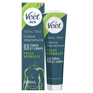 Crema depilatoare pentru barbati Veet, 200 ml, pentru piele normala