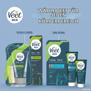 Crema depilatoare pentru barbati Veet Piele Sensibila 400 ml - Img 6