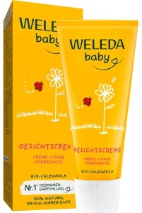 Crema pentru fata Weleda Baby Calendula 50 ml, hidratanta, vegana