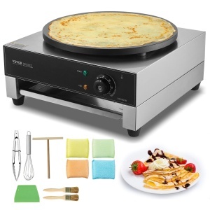Crepe-Masina VEVOR 3000 W cu Placa Antiaderenta de 40 cm