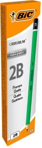 Cric cu grafit BIC Criterium 550, 2B, 12 bucati - Img 1