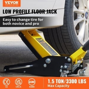 Cric hidraulic VEVOR 15T 80-365 mm constructie aluminiu si otel pentru autoturisme si SUV - Img 2
