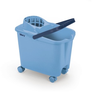 Cubic pentru curatenie Mery, 14L, cu roti pivotante 360, culoare albastra