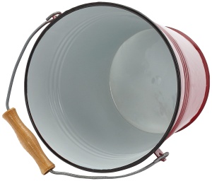 Cubo de plastic Ibili 911522, 22 cm, culoare rosie - Img 3
