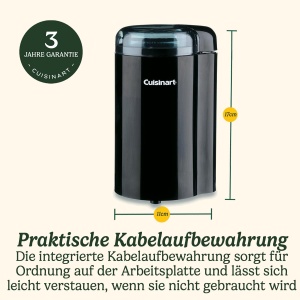 Cuisinart Rasnita de Cafea Compacta 1-12 Cesti Reglare Grad de Macinare - Img 6