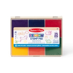 Culori de Stampilat Melissa Doug - Set cu 6 Culoare, Tinta Usor Abasabila