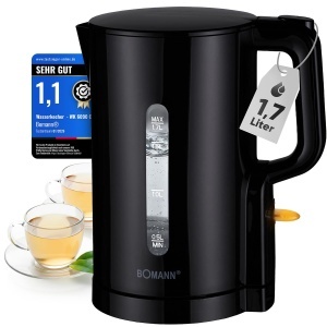 Cumpana electrica Bomann WK 6090 CB, 1,7L, 2200W, negru