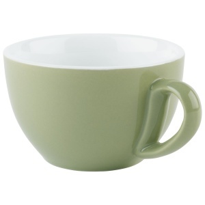 Cupa cappuccino APS 16007, 300 ml, verde, portelan, 10,5 cm - Img 2