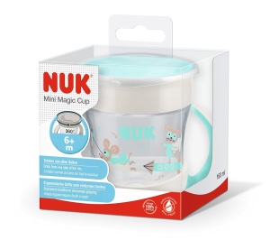 Cupa Magica NUK Mini 160 ml, diverse culori si design-uri, 6 luni - Img 7
