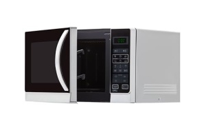 Cuptor cu microunde 2 in 1 Sharp R742WW cu gratar / Gratar 25 L / 900 W / 1000 W / Afisaj LED / 8 programe automate / Dezghetare controlata in greutate / Blocare copii / Mod economisire energie / Gratar inalt / Alb - Img 5
