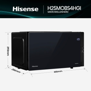 Cuptor cu microunde Hisense H25MOBS4HGI 25L 900W Negru InverterTech - Img 2