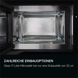 Cuptor cu microunde incorporabil AEG Serie 6000 TB6SM171DB 17L Negru Functie abur Touch control - Img 6