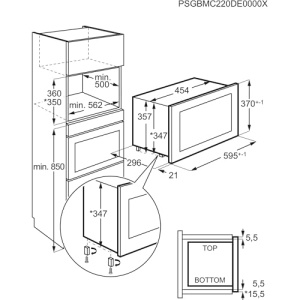 Cuptor cu microunde incorporabil AEG Serie 6000 TB6SM171DB 17L Negru Functie abur Touch control - Img 16