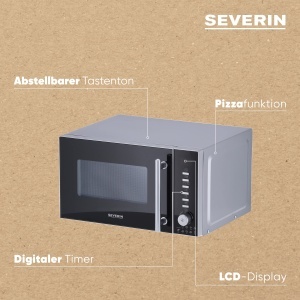 Cuptor cu microunde SEVERIN MW 7773 3-in-1 Negru Functie Grill si Aer Cald - Img 4