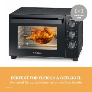 Cuptor cu ventilatie Severin TO 9020, 30L, 1600W, negru - Img 7