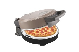 Cuptor de pizza Bestron APZ500SAT, 320C, cu piatra si spatule din lemn, bej