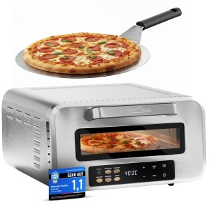 Cuptor de Pizza ProfiCook PC PO 1323, 400C, cu Pizzastein, 2100W