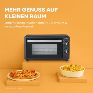 Cuptor electric Severin 2062, 9L, 800W, negrusilver - Img 4