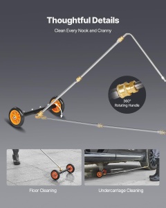 Curatator cu presiune VEVOR QD-QXQ01, 415 mm, 4000 PSI, 4 duze - Img 6
