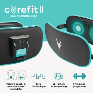 Curea de antrenament Beurer Corefit II, EMS, 9 programe, ajustabila - Img 3
