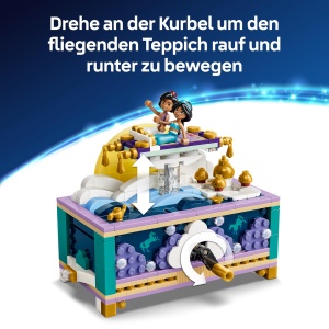 Cutie de bijuterii LEGO Disney Princess Jasmin - Set cu 2 papusi, 458 piese - Img 5