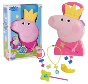Cutie de bijuterii Peppa Pig cu bijuterii incluse pentru copii