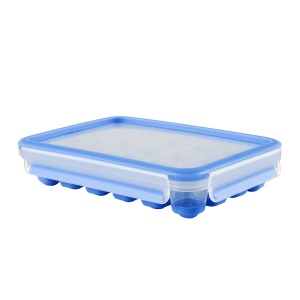 Cutie de depozitare a alimentelor proaspete Tefal Masterseal, plastic, albastru, 22,6 x 16,5 x 4,9 cm - Img 1