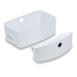 Cutie de depozitare hauck Alpha Box Set - 2 bucati, alba, pentru scaunul de masa