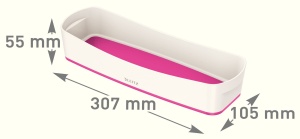 Cutie de depozitare Leitz MyBox 52581023, albaroz metalic, din plastic, 30,7 cm - Img 2