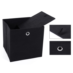 Cutie de depozitare SONGMICS RFB02H-3, set 6 buc, 30x30x30 cm, negru - Img 3