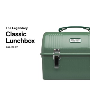 Cutie de pranz STANLEY 1913, 9.5L, culoare verde Hammertone - Img 4