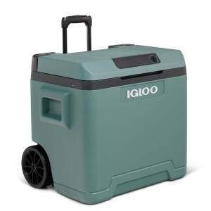 Cutie de racire IGLOO IE42, 42L, 12V230V, cu roti si maner telescopic