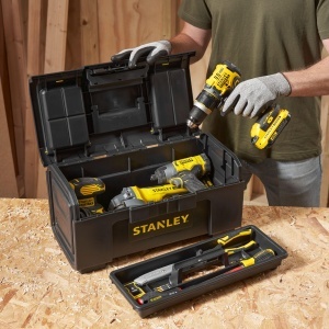 Cutie de unelte STANLEY 24, 60x28x26cm, din plastic, cu organizator si maner ergonomic - Img 6