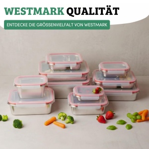 Cutie pentru pranz Westmark, 2500 ml, din inox 188, spalabil in masina de spalat vase - Img 14