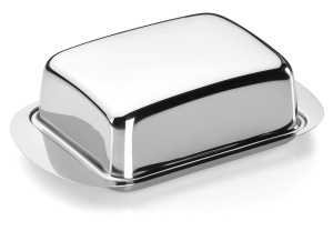 Cutie pentru unt Tescoma GrandCHEF din otel inoxidabil, 250g, cu manere mari - Img 2
