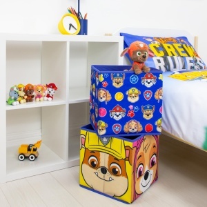 Cutii de depozitare Paw Patrol, set de 2, 30x30 cm, design Chase si Marshall - Img 2