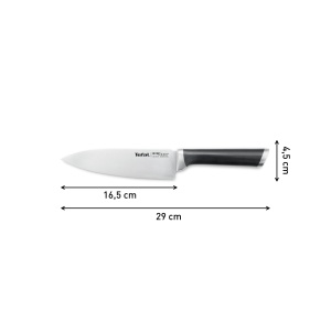 Cutit bucatar Tefal Ever Sharp K25690 165 cm Tehnologie de ascutire automata NegruArgintiu - Img 3