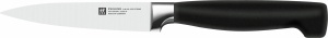 Cutit de Curatat ZWILLING VIER STERNE 10 cm, Otel Inoxidabil, Maner Ergonomic, Negru