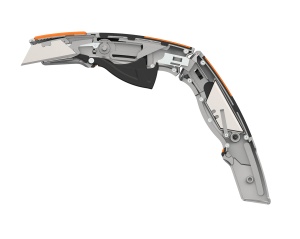 Cutit de lucru Fiskars Pro cu lama retrabila, 17.7 cm, negruorange - Img 9