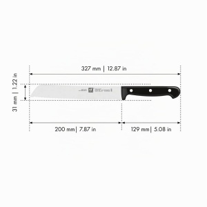 Cutit de paine ZWILLING Twin Chef 2, 20 cm, otel inoxidabil, negru - Img 3