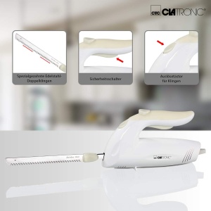 Cutit electric Clatronic EM 3062 150W lame din inox usor de curatat - Img 7