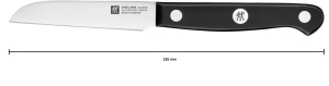 Cutit legume ZWILLING Gourmet 8 cm otel special inoxidabil maner ergonomic negru - Img 5
