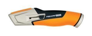 Cutit universal Fiskars CarbonMax cu lama retractabila, 17,7 cm, negruorange - Img 12