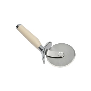 Cutter de Pizza KitchenAid cu Lama din Otel Inoxidabil, Culoare Almond Creme