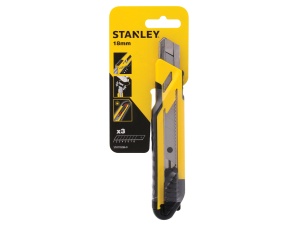 Cutter Stanley Comfort Cut STHT10266-0, 18 mm, cu maner ergonomic si 3 lame