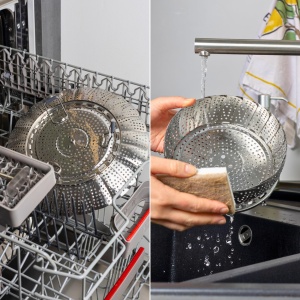 Dampfer pentru legume Westmark, ajustabil, inox si silicon, 18-28 cm - Img 8